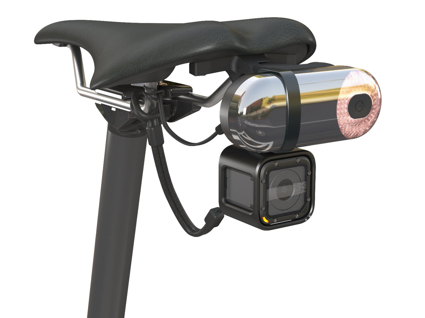Horizontal Dual Mount Kit for Prologo and Garmin, Magene, and GoPro (ST)