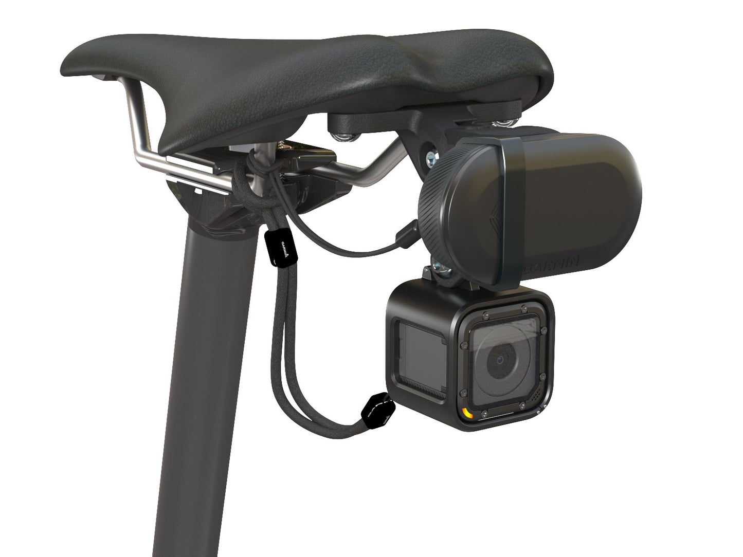 Horizontal Dual Mount Kit for Selle Italia and Garmin, Magene, and GoPro (ST)