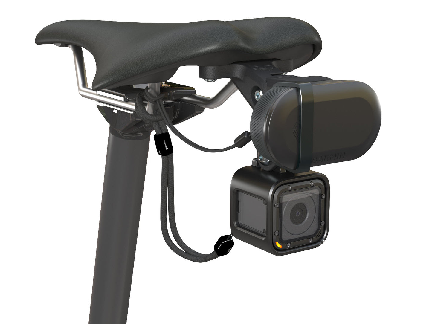 Horizontal Dual Mount Kit for Trek Bontrager Blendr and Garmin, Magene, and GoPro (ST)
