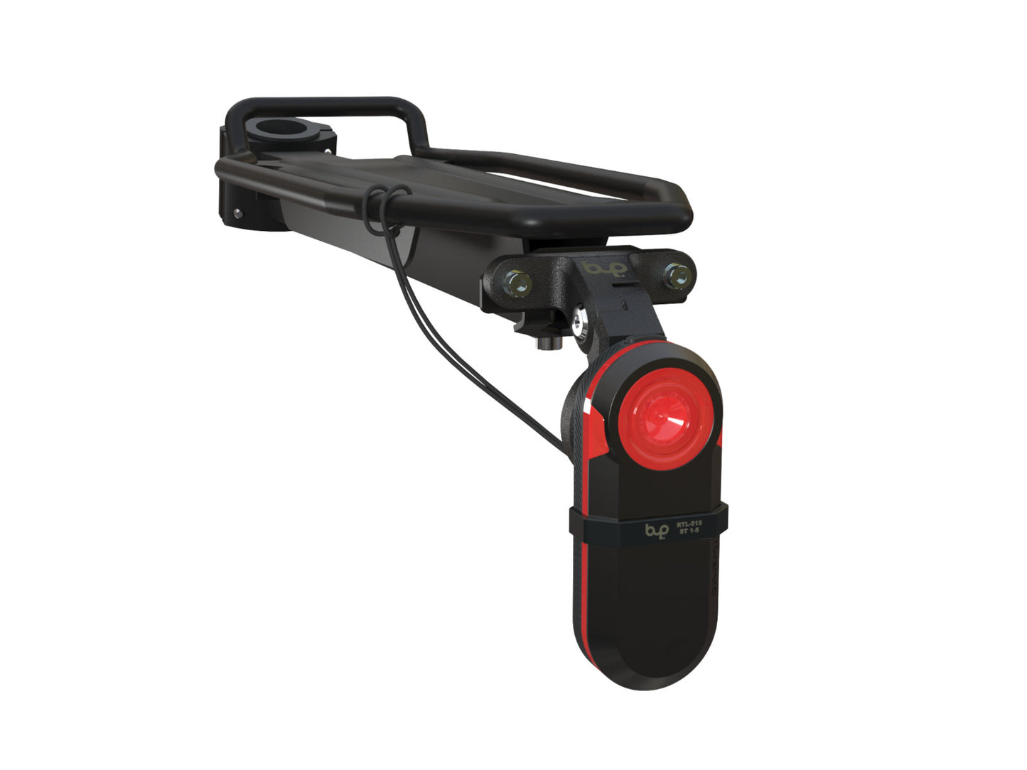 Bike Rack Mount Kit (Eco) designed for Garmin or Wahoo Radars featuring a secure Shark Tooth (ST) connection.