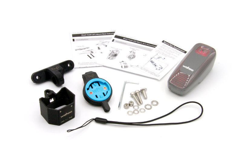 
                  
                    Bike Rack Mount Kit (Eco) components including mount, hardware, and instructions for Wahoo Radars (ST)
                  
                
